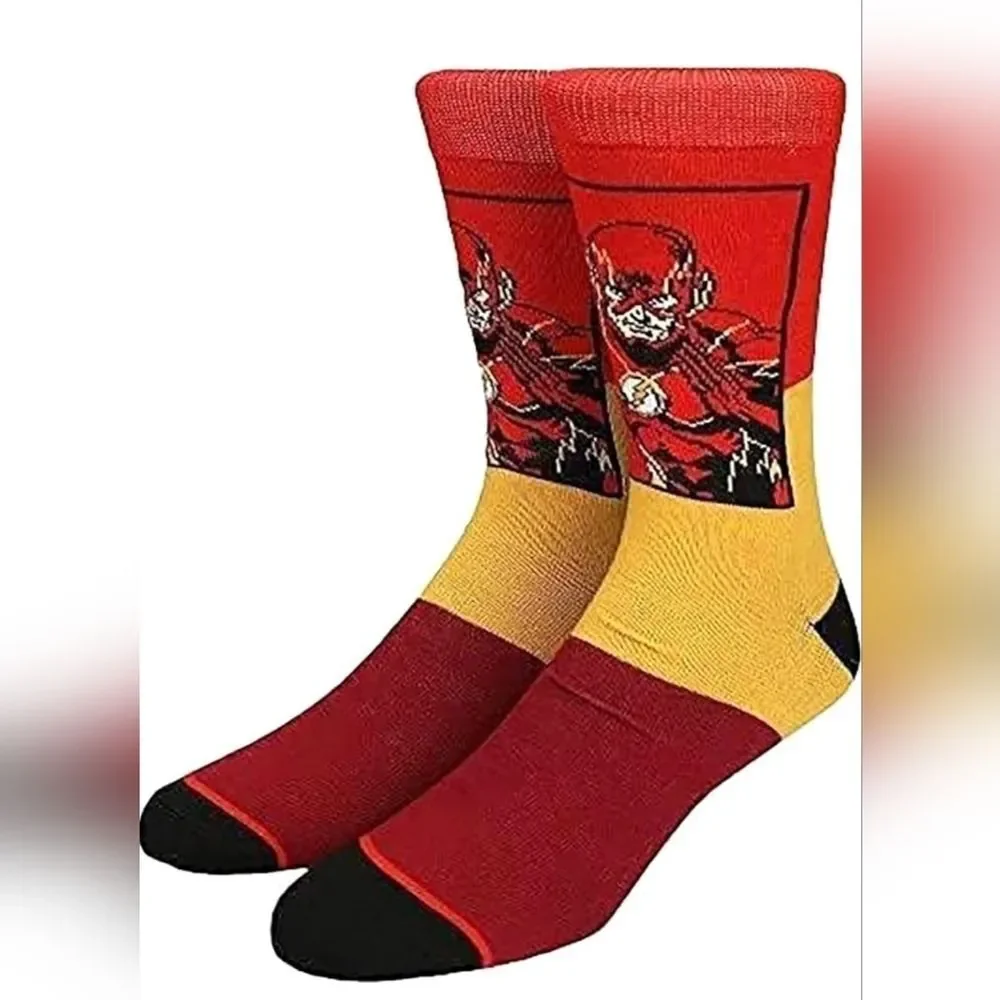 Bioworld DC Comics Justice League Men's The Flash Batman Superman Adult 3-Pack